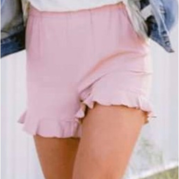 Pink Ruffle shorts_Spring_Easter_Womens_Large - Picture 3 of 5